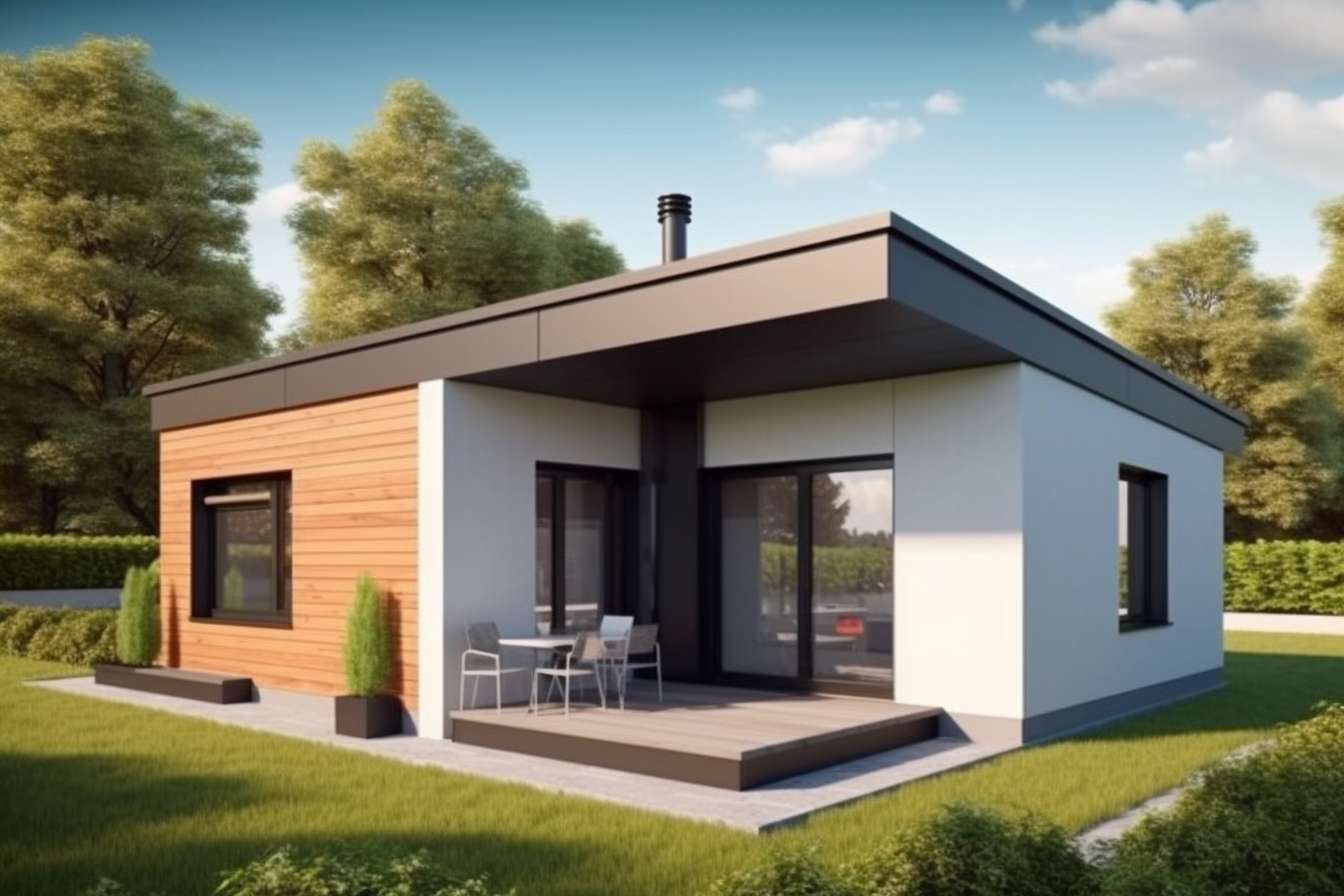 Casas Pré-Fabricadas Modernas e Econômicas com Painéis Solares no ...